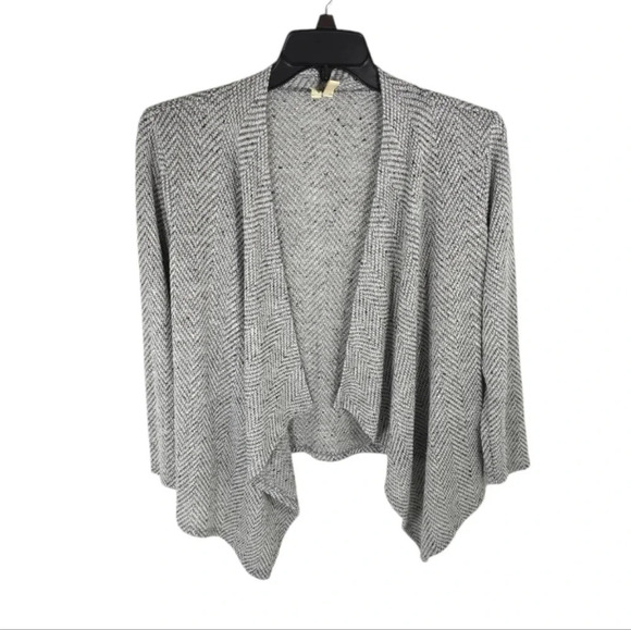 {Chenault} Womens Open Draped Knit Sweater Cardigan Jacket - Size Medium - Picture 1 of 11